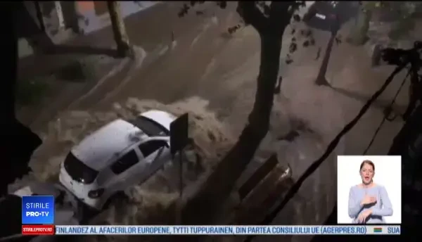 Inundații grave în Spania după o serie de furtuni violente. Pagubele sunt uriașe