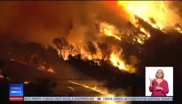 Imagini apocaliptice în California. Incendiile de vegetație au mistuit totul în cale