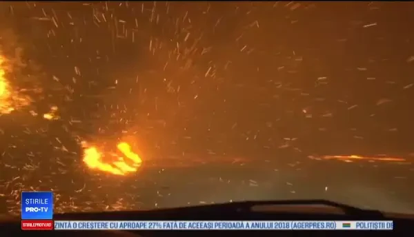 Stare de urgență în California. Zeci de mii de case, în pericol să fie mistuite de flăcări