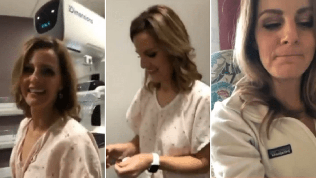 Reacţia unei jurnaliste când află, în timpul unei transmisiuni live, că are cancer