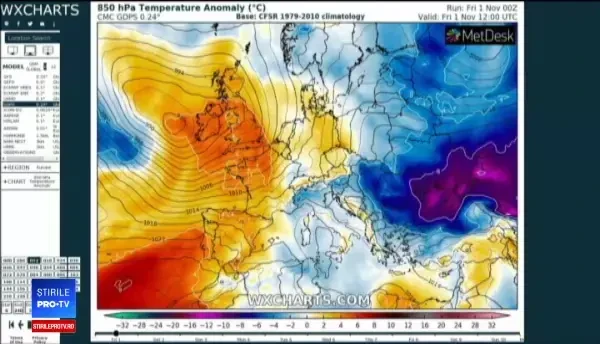Val de aer tropical după vortexul polar. Vom avea temperaturi mai mari și cu 20 de grade