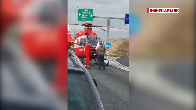 Mașină răsturnată zeci de metri pe A1, în Timiș. O fată de 23 ani a murit pe loc