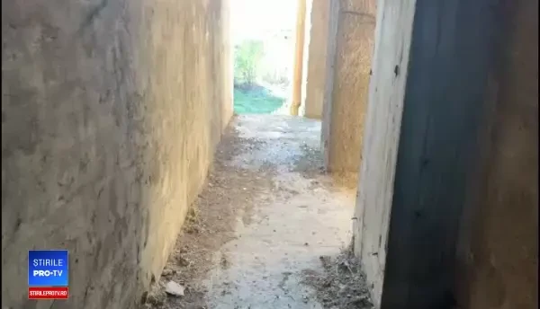 Imagini de la locul în care o tânără a fost violată într-un "ritual satanic", în Giurgiu