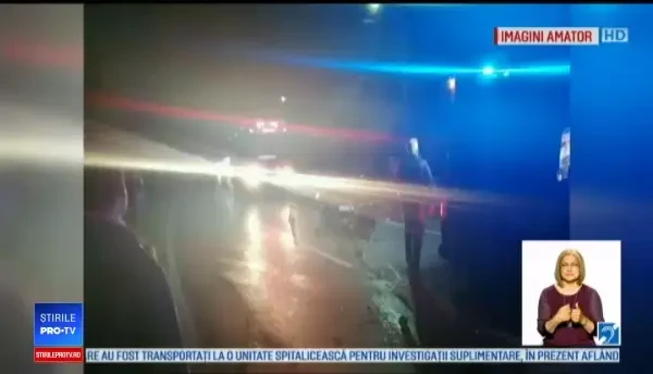 Accident grav de circulație în apropiere de Dâmbovița. Două mașini au fost făcute praf