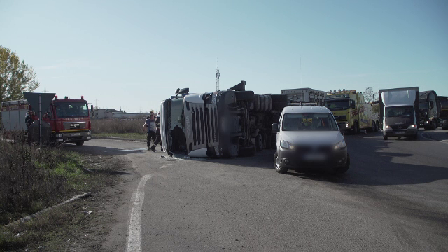 Misiune contra-cronometru pentru salvarea unor porci, după un accident în Prahova