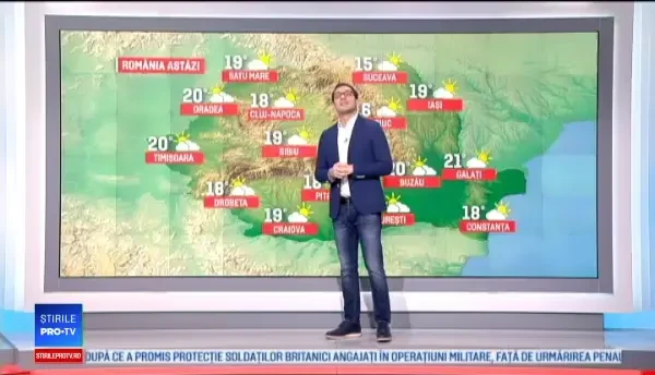 Vreme neobișnuit de caldă pentru luna noiembrie. Regiunea unde se ating și 24 de grade