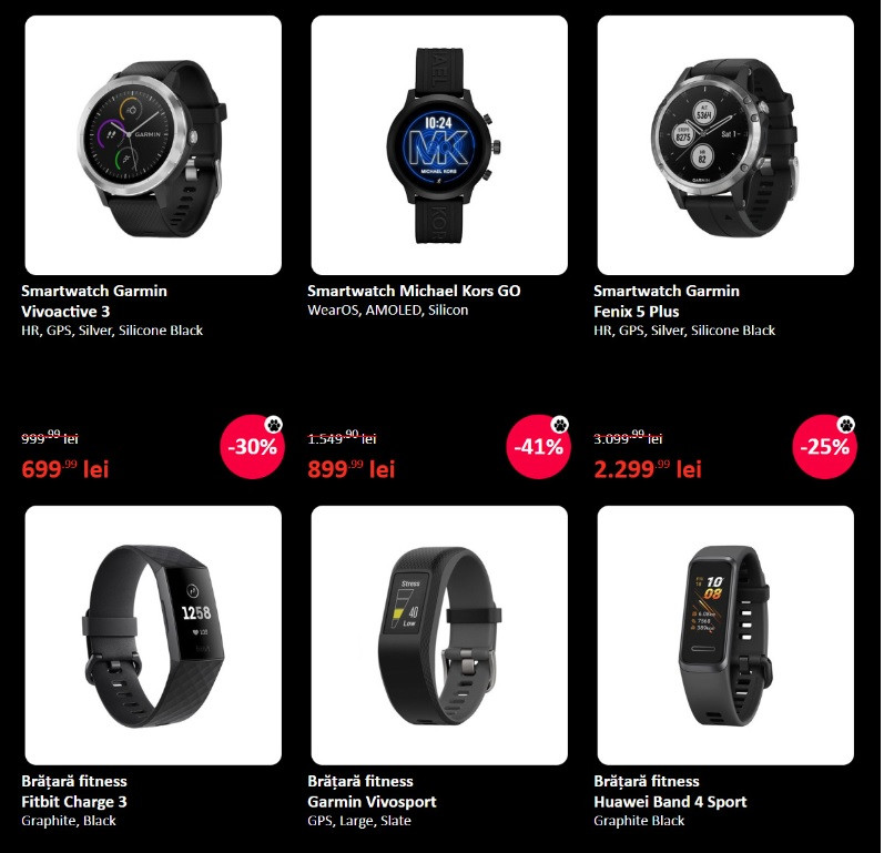 Avem oferta Black Friday de la eMag la ceasuri! Reduceri de peste 40%