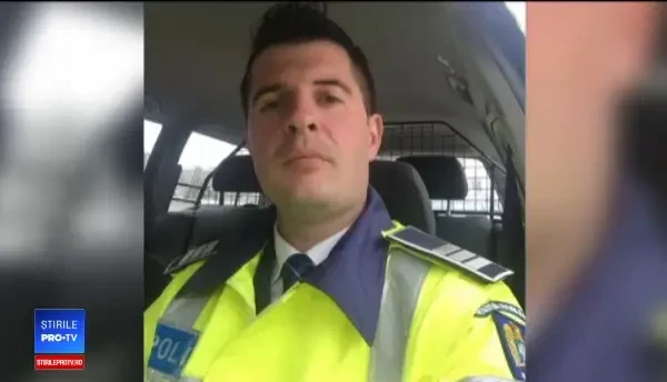 Momentul în care un șofer cade secerat într-o benzinărie. Cum l-a salvat un polițist