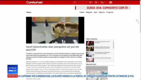 Reacția autorităților române față de posibila implicare a unui diplomat român în traficul cu solzi de pangolin