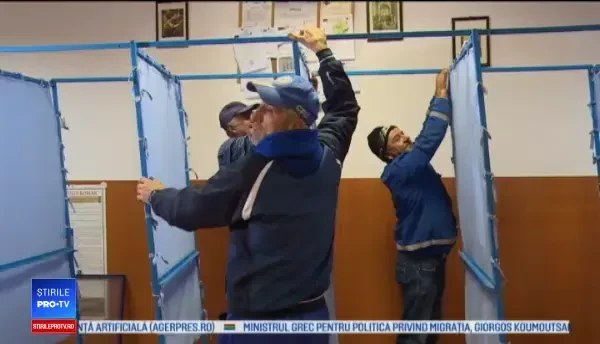 A început amenajarea secțiilor de votare în școli. Cursurile se suspendă în unele unități