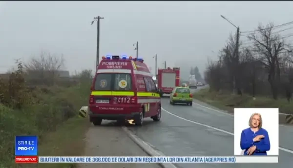 Impact violent pe DN 71. Greșeala care i-a fost aproape fatală unui șofer