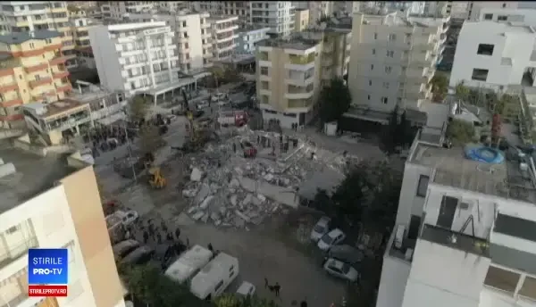 Luptă acerbă în Albania pentru salvarea victimelor de sub ruine. Bilanțul morților crește