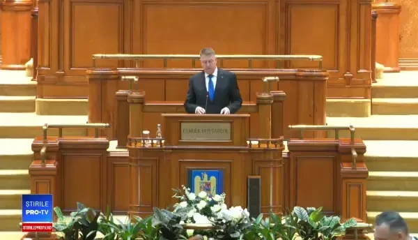 Discursul președintelui Klaus Iohannis în Parlament, la sedinta dedicata împlinirii a 30 de ani de la Revolutie
