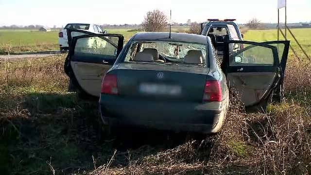 ANIMAȚIE GRAFICĂ. Cum a fost împușcat în cap pasagerul mașinii urmărite în Constanța