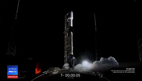 Momentul în care SpaceX lansează 60 de sateliți pe orbită, în constelația Starlink