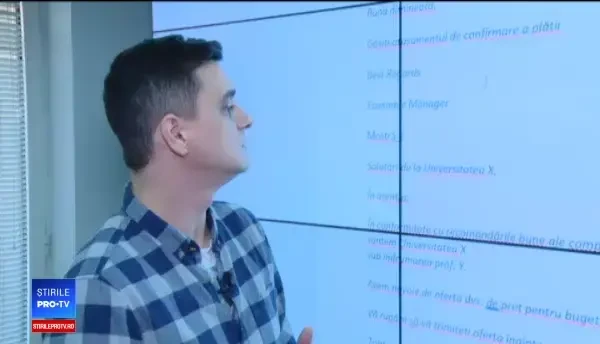 A deschis un mail de la "Universitatea Bucureşti", dar în final a ajuns la poliţie
