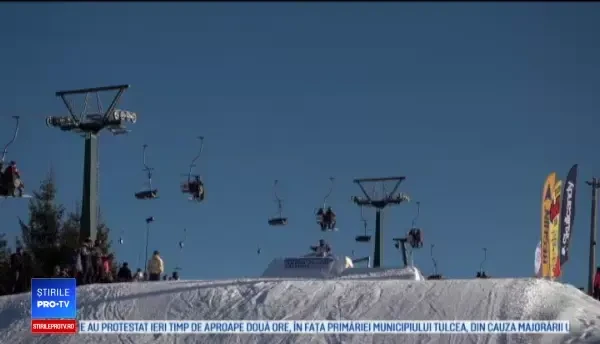 Duel pe zăpadă la Păltiniș: „Super mișto. Ai un flow în brațe, prin vene”