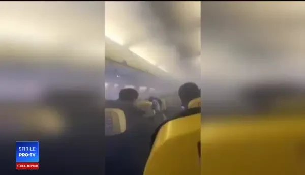 Avion Ryanair aterizat de urgență pe Otopeni. Pasager: „A fost o experienţă traumatizantă”