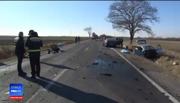 Un șofer a provocat o tragedie după ce a încercat să depășească o coloană de mașini