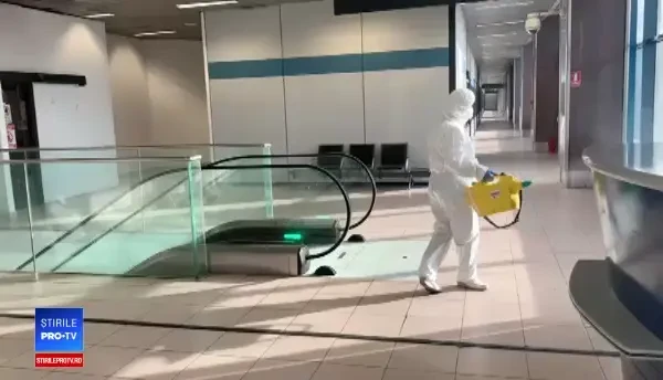 Fluxurile de călători sunt dezinfectate