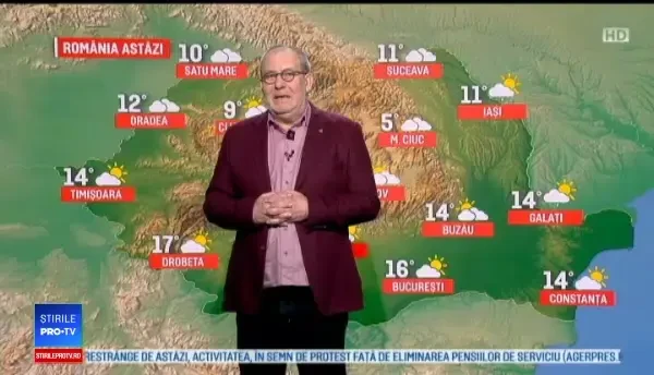 Vreme neobișnuit de caldă pentru început de februarie. Zonele unde se ating 17 grade