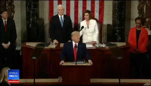 Discursul despre „Stare Națiunii”, ținut de Trump, marcat de conflictul cu Nancy Pelosi