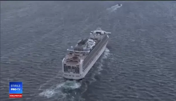 17 români sunt captivi pe o navă de croazieră, în Japonia, din cauza noului coronavirus