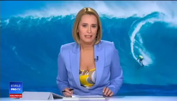 VIDEO. Curaj extrem la malul mării. Cum a reușit un sportiv să înfrunte valurile imense