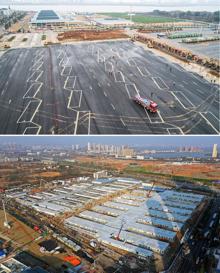 China a deschis încă un spital cu 1.600 de paturi la Wuhan, în mai puțin de 2 săptămâni