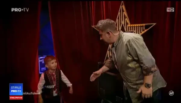 Românii au talent. Un copil de 4 ani din Chișinău a ridicat toată sala în picioare