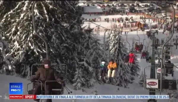 Au plecat împreună de Ziua Îndrăgostiților, dar se distrează separat: „Soţia nu ştie să schieze”