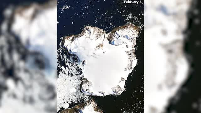 Imagini cutremurătoare făcute din satelit. Modificările ghețarilor din Antarctica în 11 zile