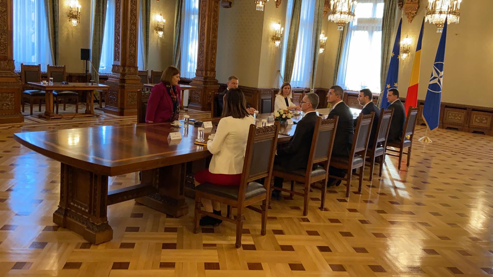 Delegația USR, la consultările de la Cotroceni - 1