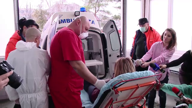 Simulare a unui caz de coronavirus, la Spitalul de Neurochirurgie din Iași