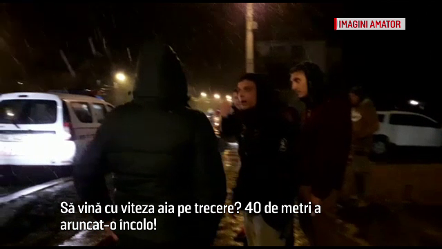 O femeie a fost spulberată de o mașină, pe o trecere de pietoni din Brașov