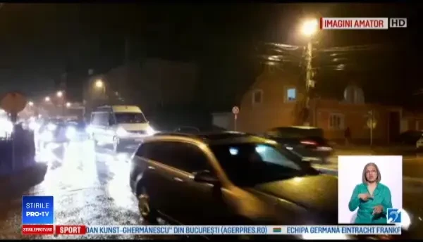 O femeie a fost spulberată de o mașină, pe o trecere de pietoni din Brașov