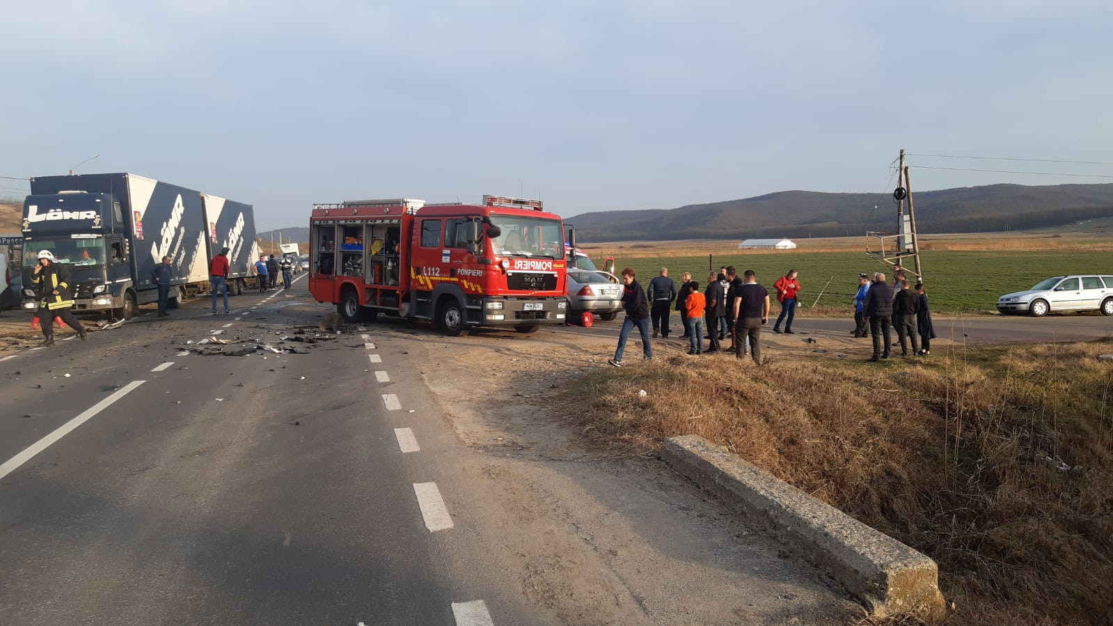 Accident grav în județul Vaslui, în care 2 persoane au murit. A fost activat planul roșu VIDEO