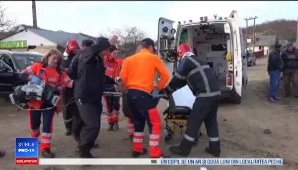 Accident grav în județul Vaslui, în care 2 persoane au murit. A fost activat planul roșu VIDEO