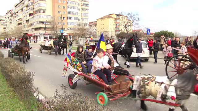 Centrul orașului Târgoviște, „invadat” de cai și căruțe. Care este motivul