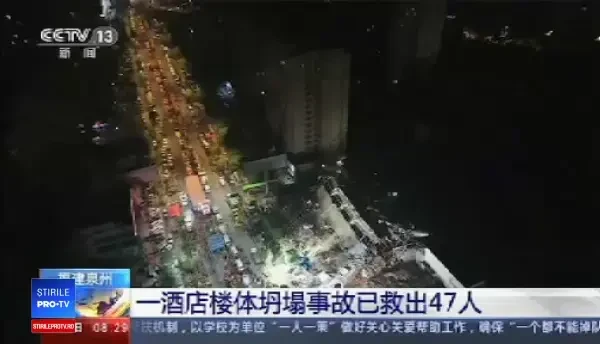 Patru persoane au murit în urma prăbuşirii hotelului din China