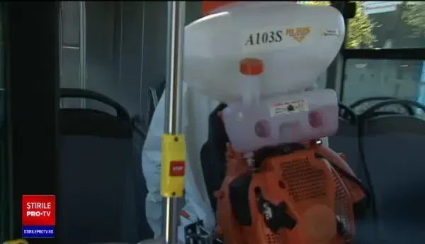 Cum sunt dezinfectate mijloacele de transport în comun