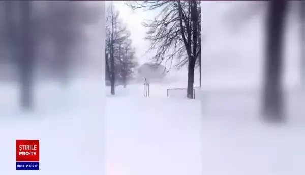 România, măturată de viscol și ninsori. Temperaturi de MINUS 15 grade