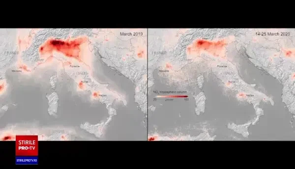 Europa, mai puțin poluată în timpul crizei de coronavirus. Unde s-au înregistrat cele mai mari diferențe