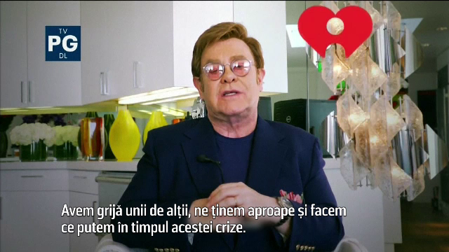 Elton John, gazda unui concert caritabil în sufragerie: „E multă durere în jur”