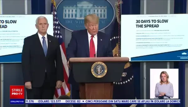 Donald Trump: ”Urmează unele dintre cele mai grele săptămâni din istorie”. S-ar putea ajunge la 240.000 de morți