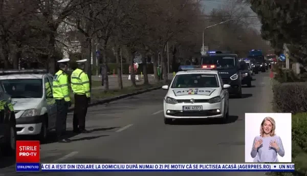 Gest impresionant al forțelor de ordine la Buzău. Cum și-au arătat respectul față de medici