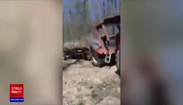 Un bărbat din Gorj a transmis live pe Facebook un furt de lemne. Polițiștii sunt și ei vizați