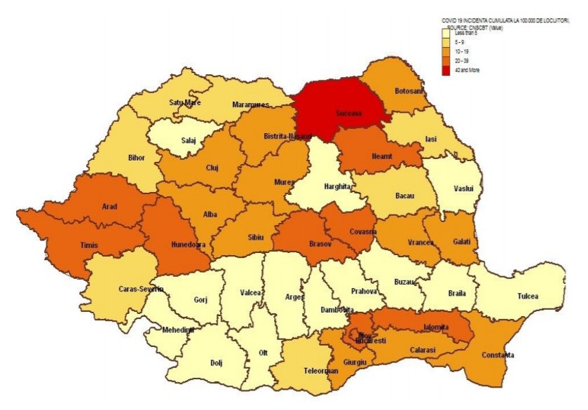 Coronavirus in Romania - INSP - 12