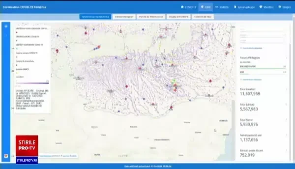 Harta spitalelor din linia întâi în lupta cu Covid-19. România, locul 4 în Europa la numărul de paturi de terapie intensivă