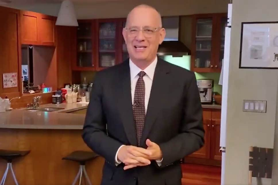 Tom Hanks, prima apariție tv după ce a fost testat pozitiv cu coronavirus. Ce a transmis actorul